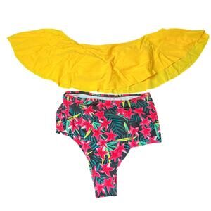 NWT Terra Of Heaven Alice Floral Bikini Set Women Size S